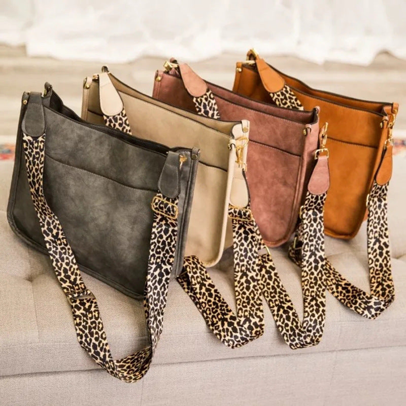 PU Leopard Messenger Bag - KOC