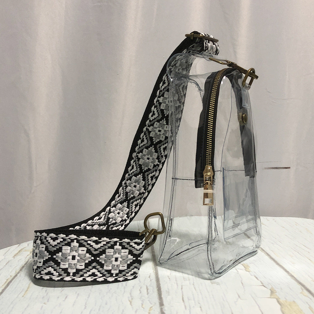 Preorder-Ladies Transparent PVC Chest Bag