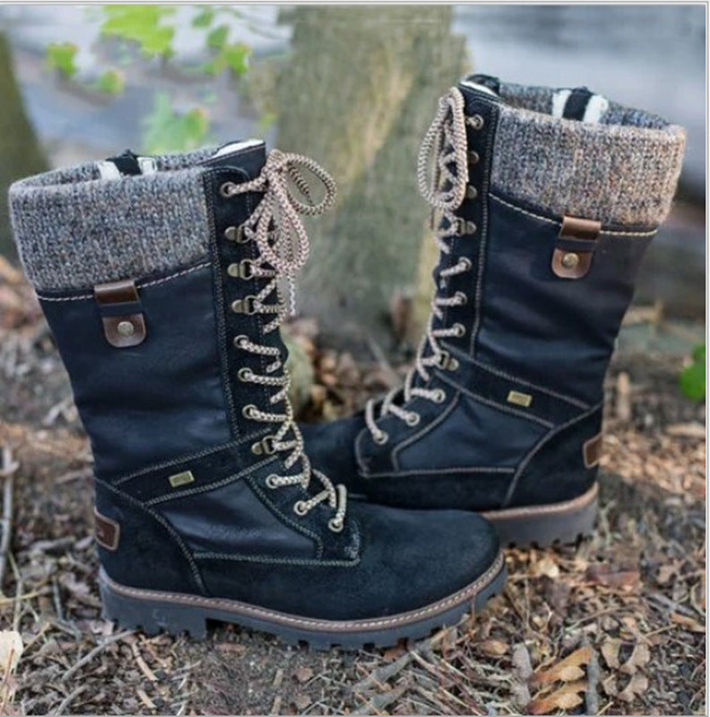 Women's Woolen Mid Mouth Boots