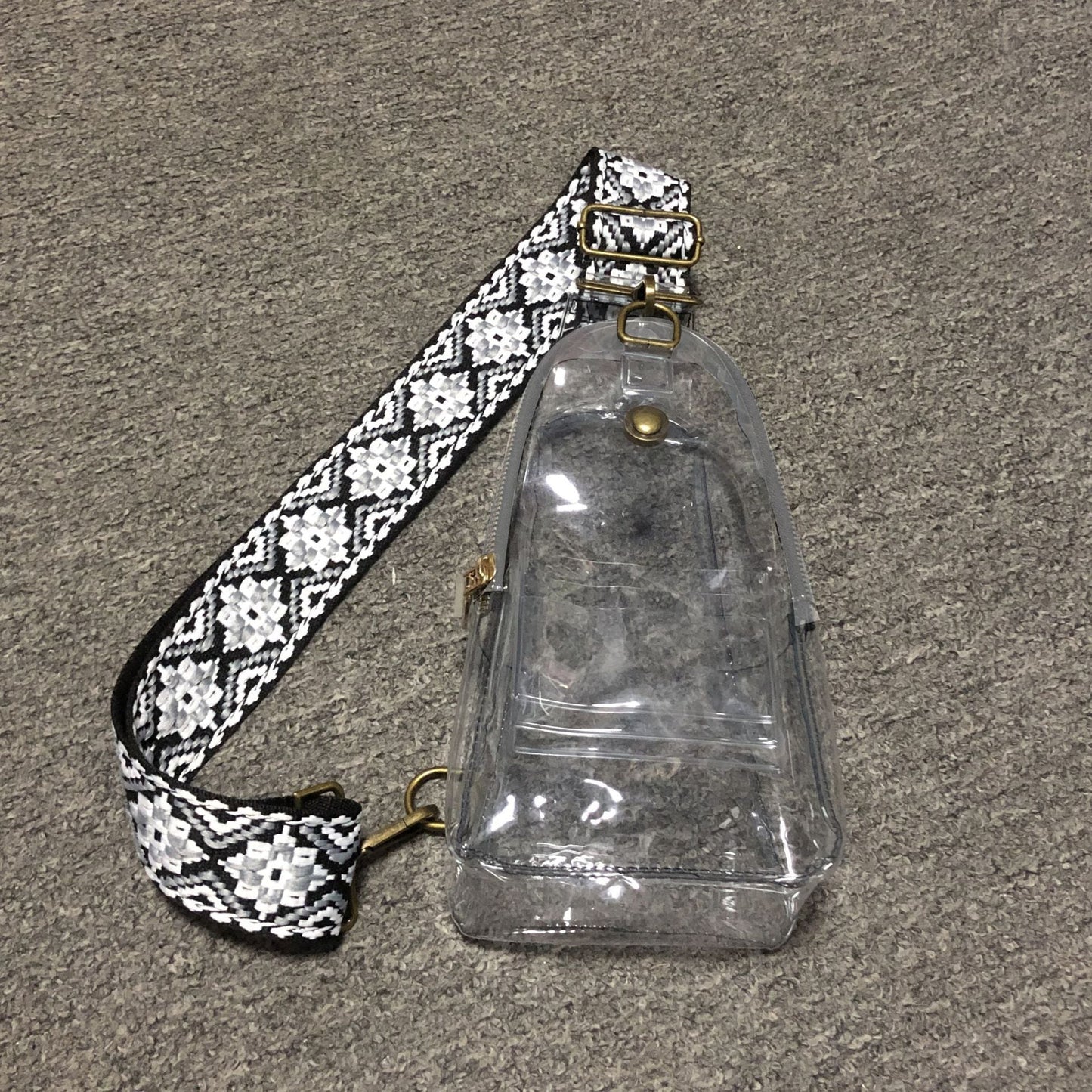 Preorder-Ladies Transparent PVC Chest Bag