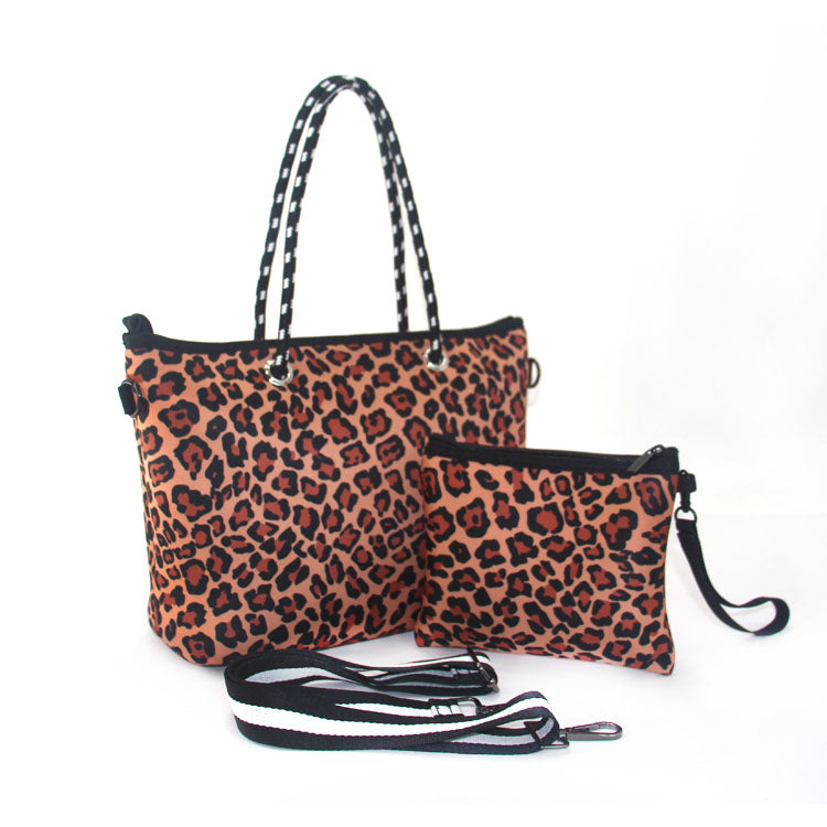 Ladies Portable Tote Bag Two Piece Set - KOC