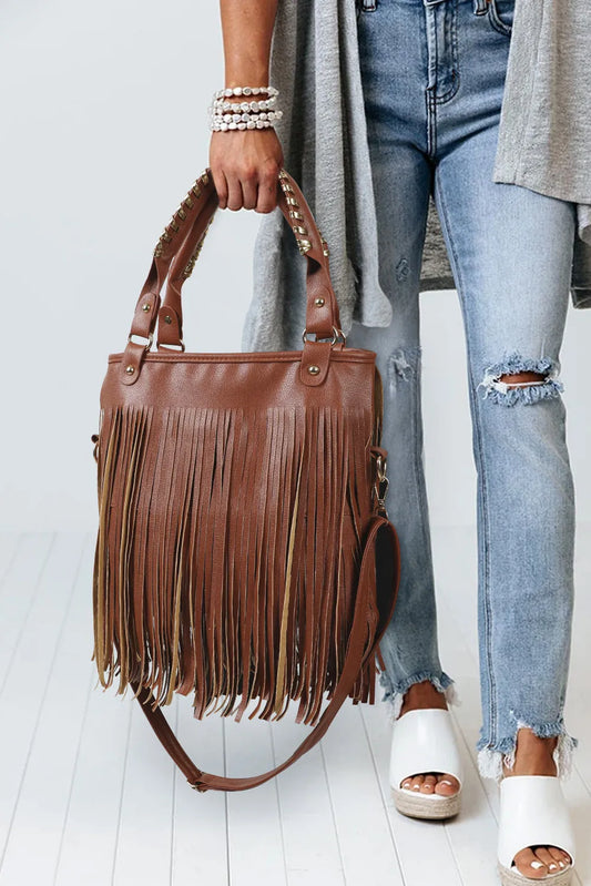 Fashion Fringed Leather Shoulder Bag