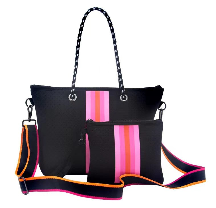 Ladies Portable Tote Bag Two Piece Set