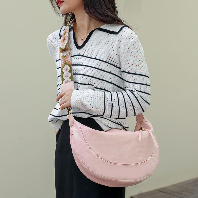 Crossbody Bag with Colorful Straps