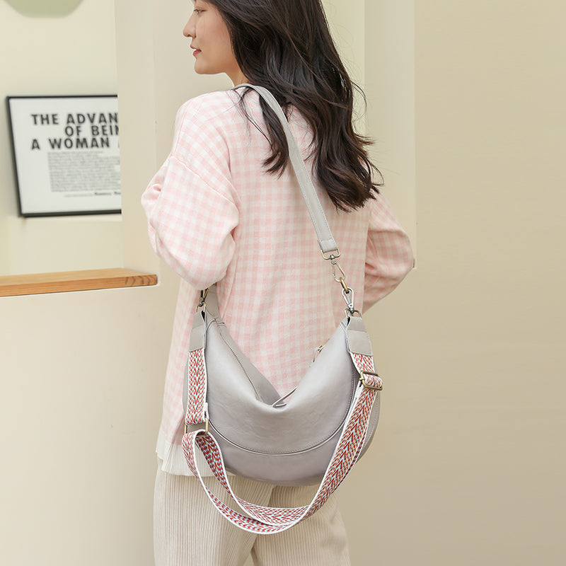 Crossbody Bag with Colorful Straps