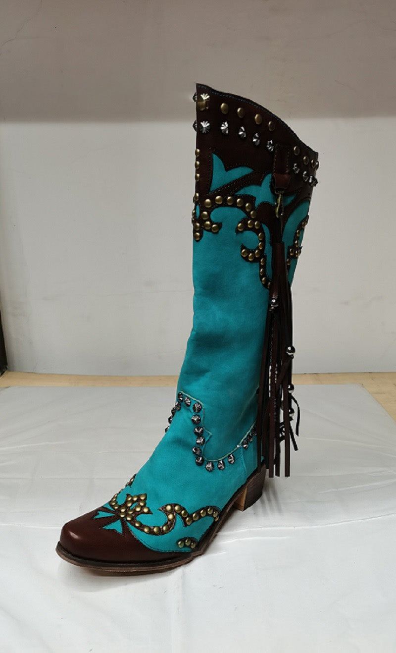 New Tassel Warm Side Zipper Boots