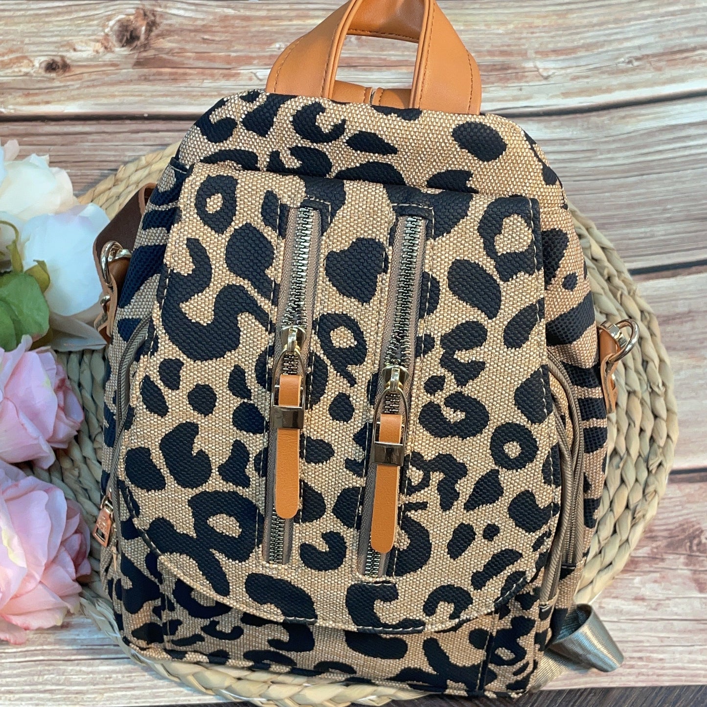 Fashionable Leopard Print Travel Bag