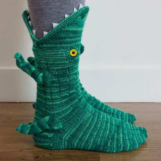 Knit Christmas Animal Socks