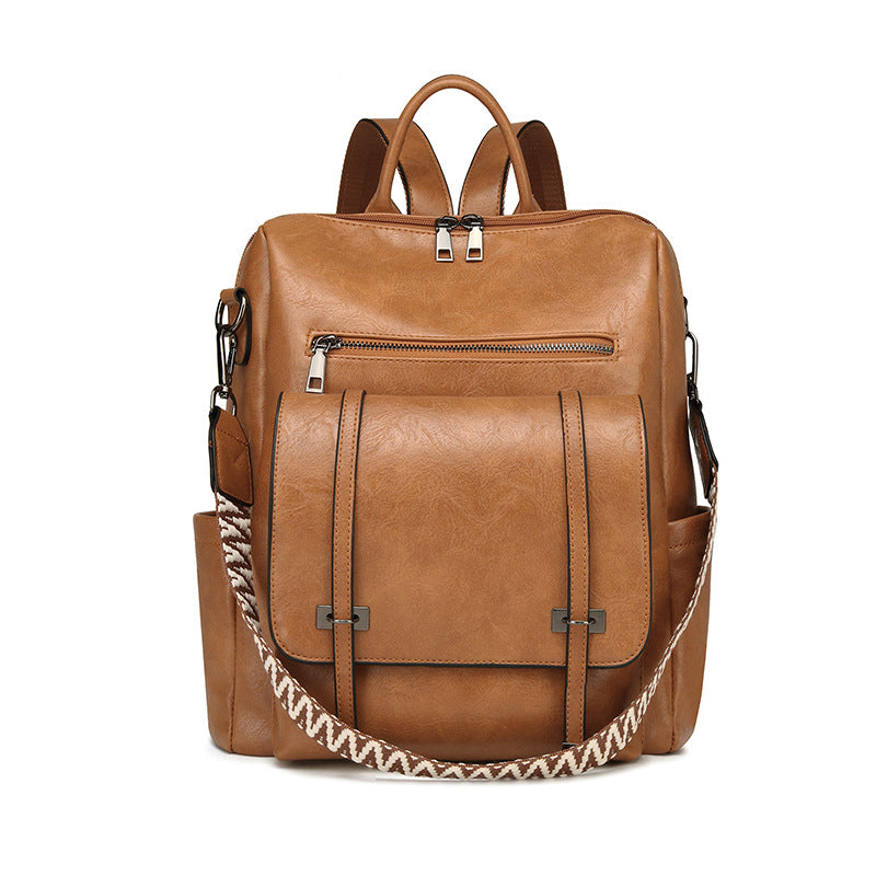 Embroidered Strap Attached Backpack