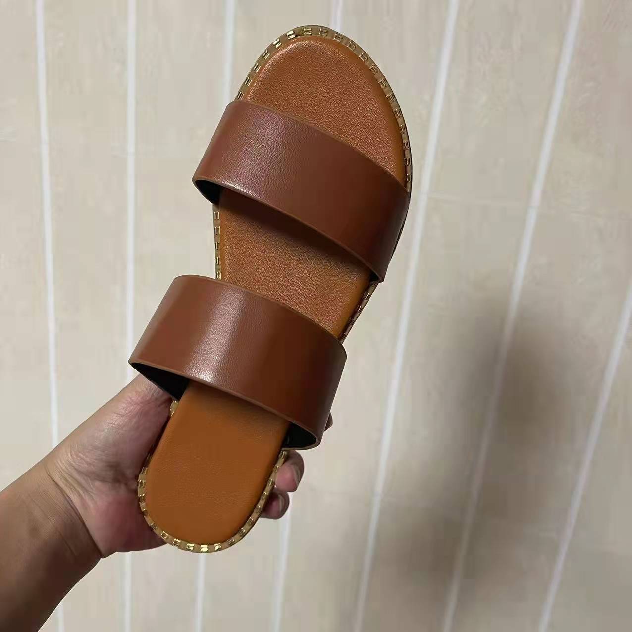 Flat Metal Sandals