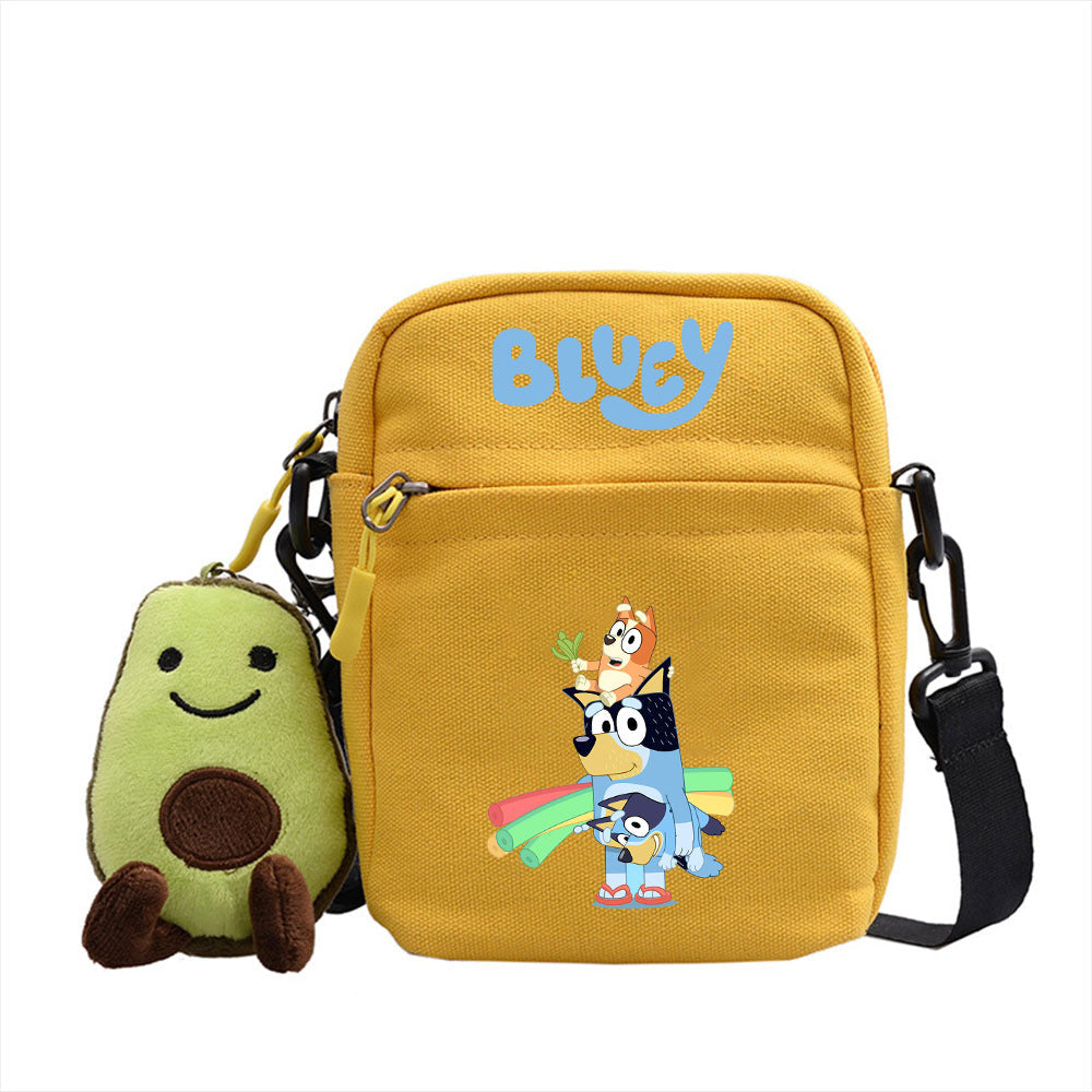 Four-Color Canvas Small Square Bag