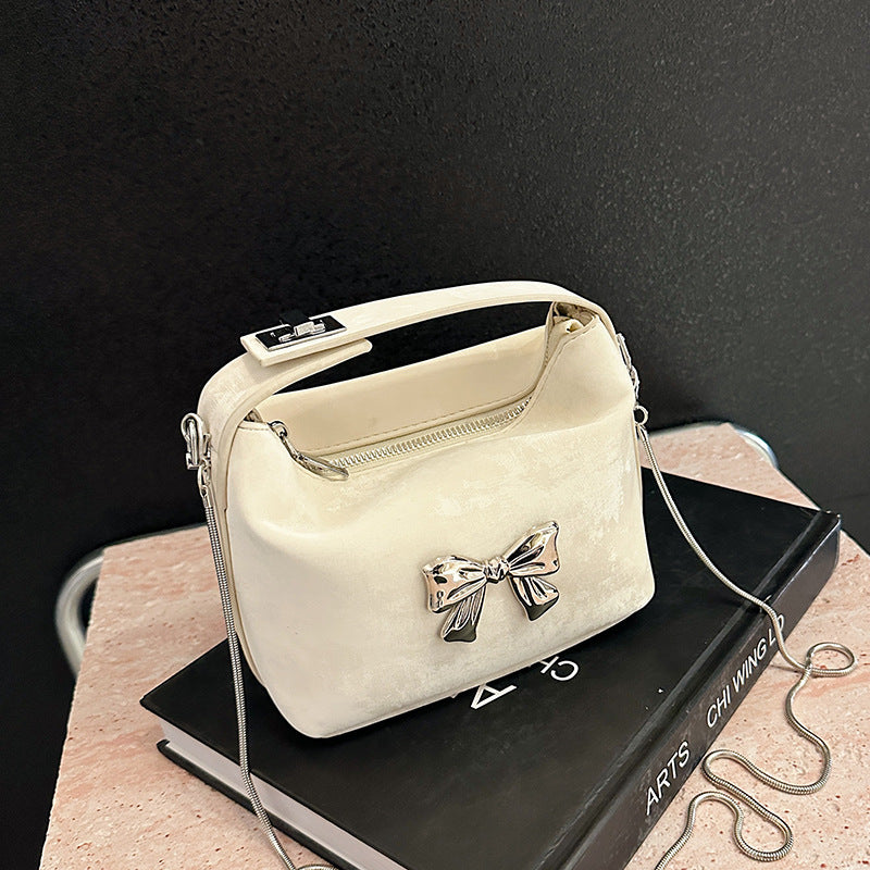 Bow Zippered Handbag