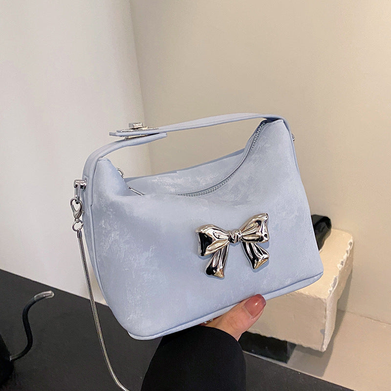 Bow Zippered Handbag