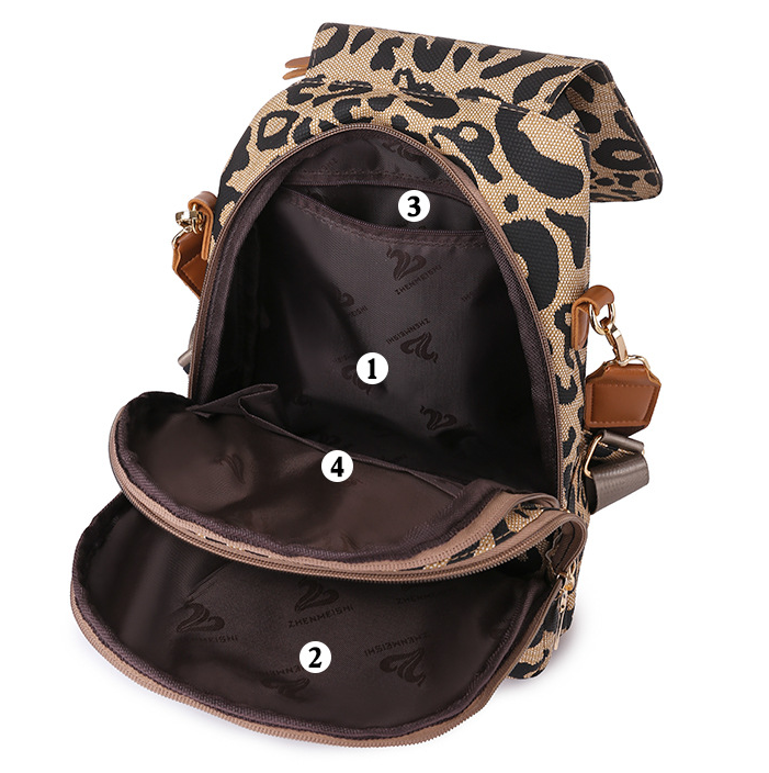 Fashionable Leopard Print Travel Bag