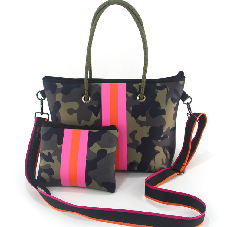 Ladies Portable Tote Bag Two Piece Set - KOC