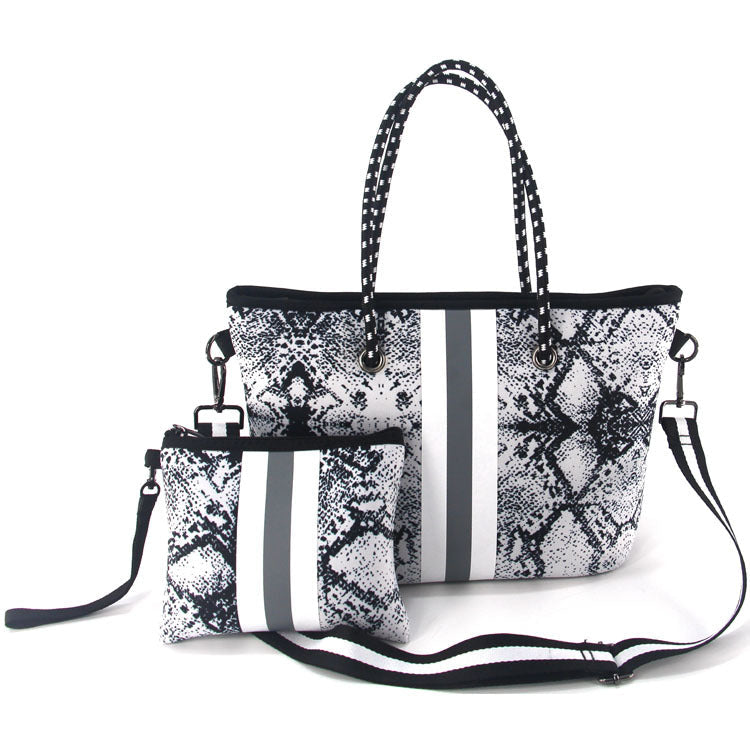 Ladies Portable Tote Bag Two Piece Set - KOC