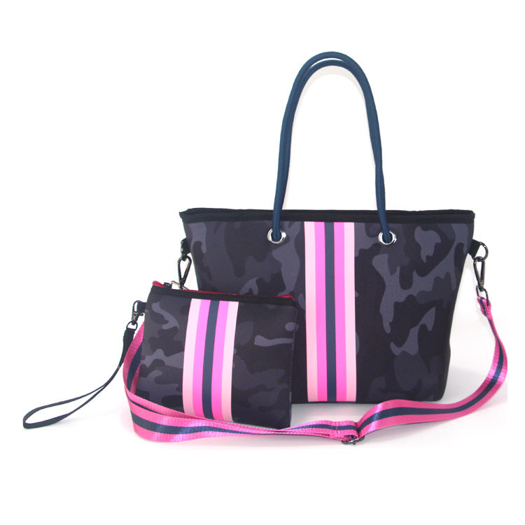 Ladies Portable Tote Bag Two Piece Set - KOC