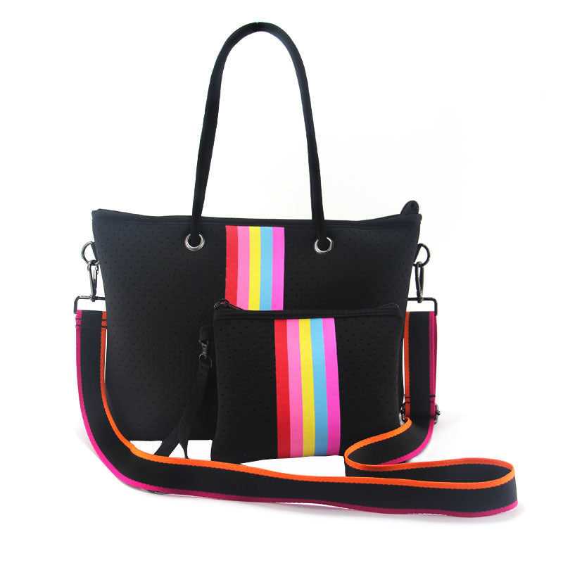 Ladies Portable Tote Bag Two Piece Set - KOC