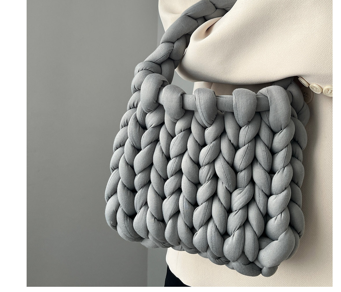 Woven Large Single Shoulder Bag