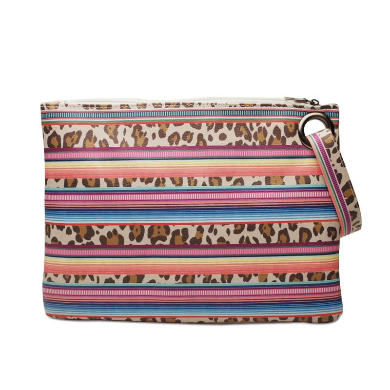 PU Cosmetic Bag Clutch Bag Wrist Bag - KOC