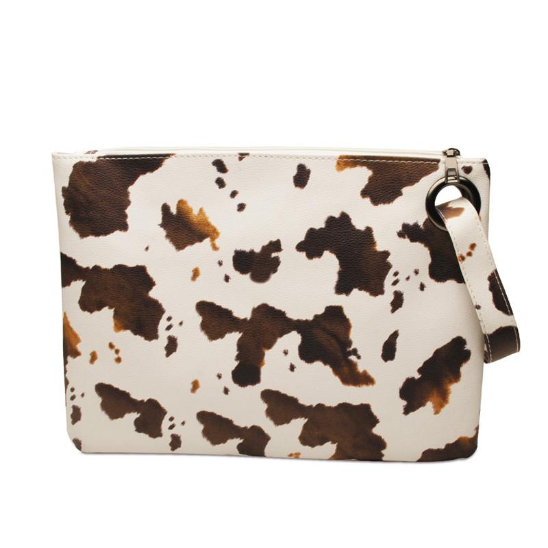 PU Cosmetic Bag Clutch Bag Wrist Bag - KOC