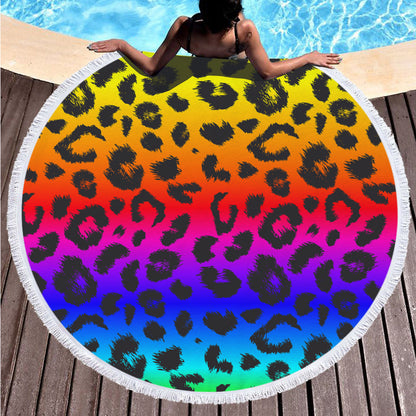 Leopard Print Beach Towel