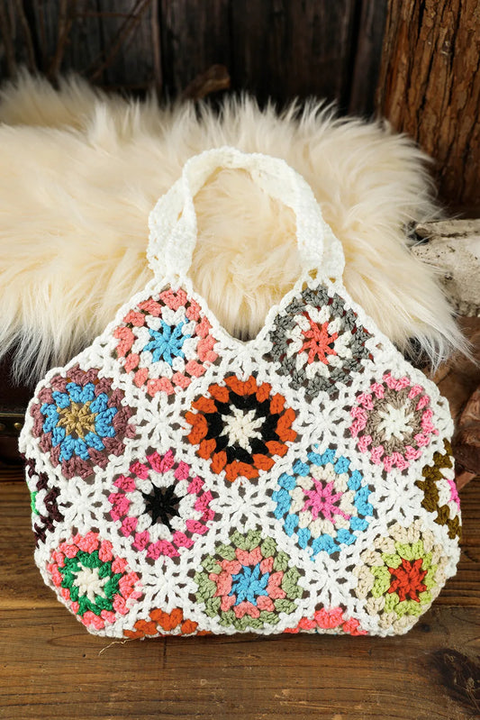 Random Boho Floral Crochet Retro Hollowed Bag(moq:3)