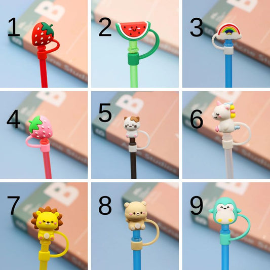 Cartoon Silicone Straw Cover(moq:3)