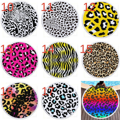 Leopard Print Beach Towel