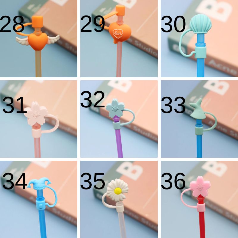 Cartoon Silicone Straw Cover(moq:3)