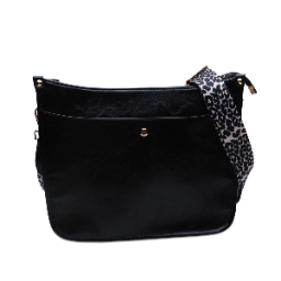 Button Leopard Messenger Bag-Zipper - KOC