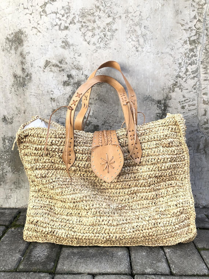 Large Capacity Straw Beach Bag