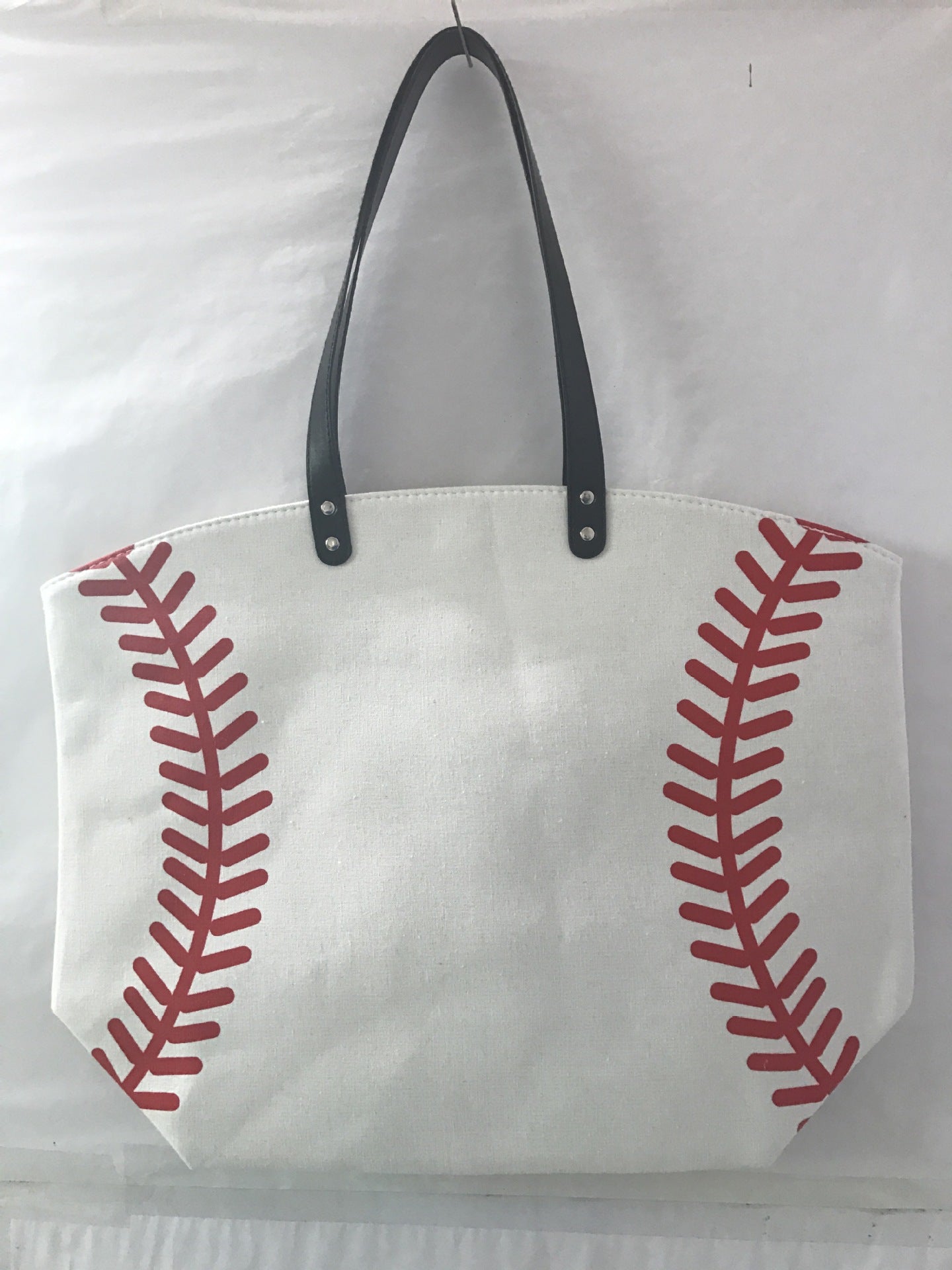 Rugby Pattern Canvas Large Tote Bag