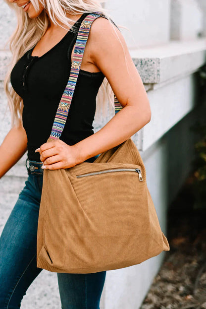 Oversized Corduroy Bag