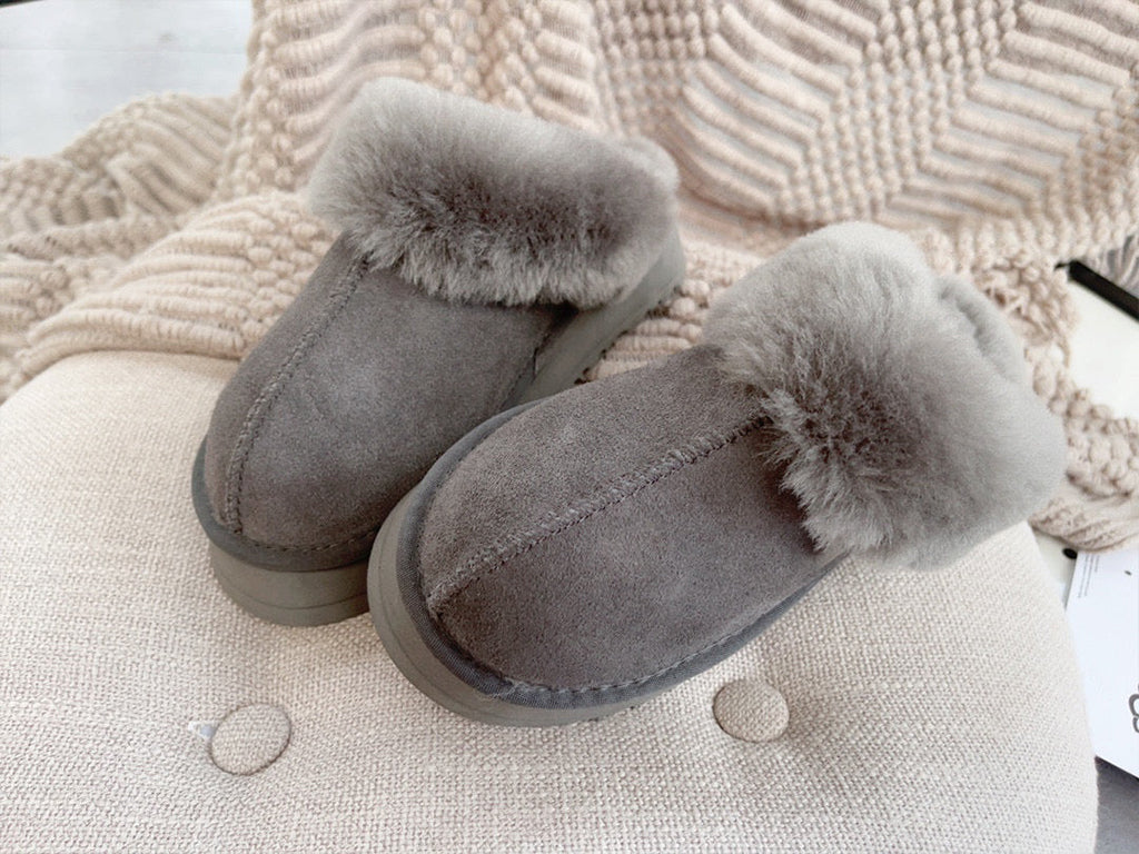 Unisex Winter Furry Shearling Slippers