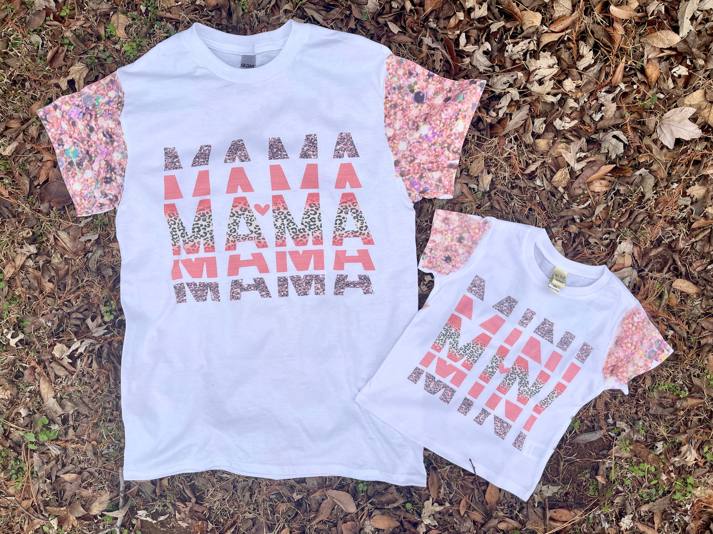 Mama/Mini Glitter sleeve