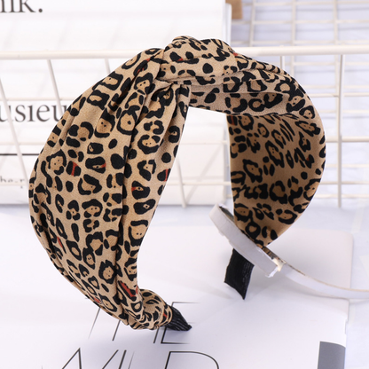 Leopard Black and White Dot Headband|3pcs