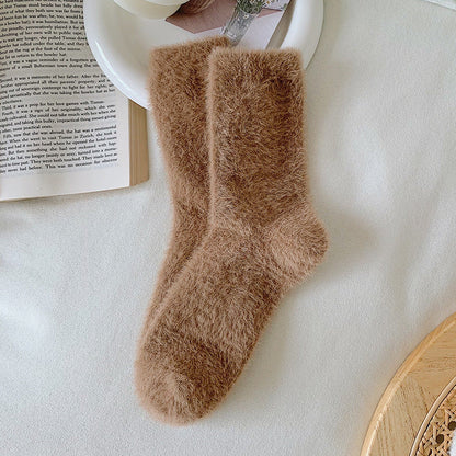 Mink Fur Socks