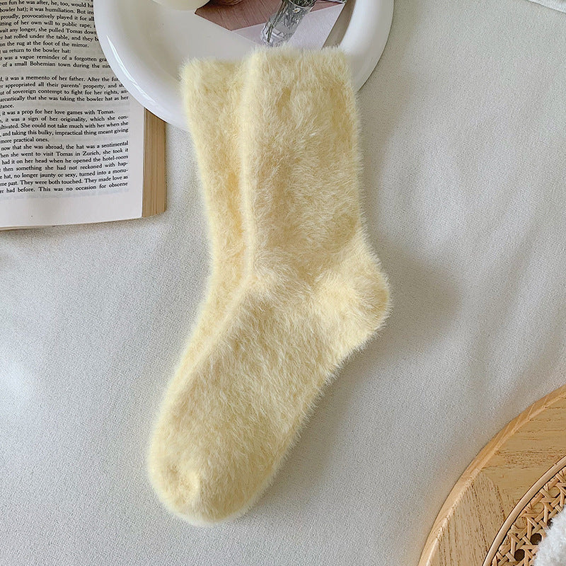 Mink Fur Socks