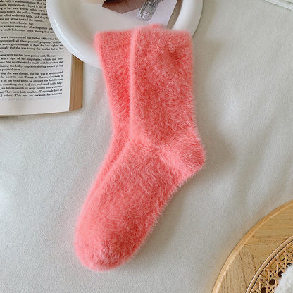 Mink Fur Socks