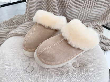 Unisex Winter Furry Shearling Slippers