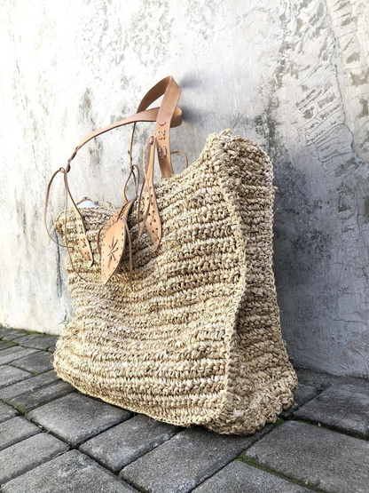 Large Capacity Straw Beach Bag