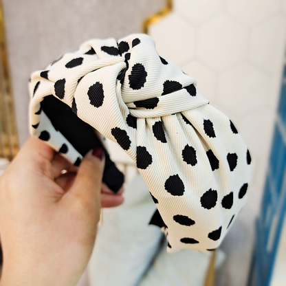 Retro Minimalist Polka Dot Headband|3pcs