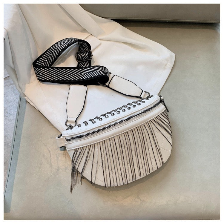 Fringed Sling Rivet Bag