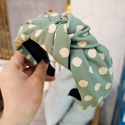 Retro Minimalist Polka Dot Headband|3pcs