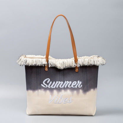 Summer Vibes Canvas Tote Bag