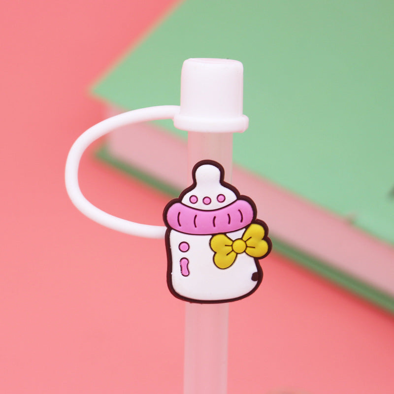 Cartoon Silicone Straw Cover(moq:3)