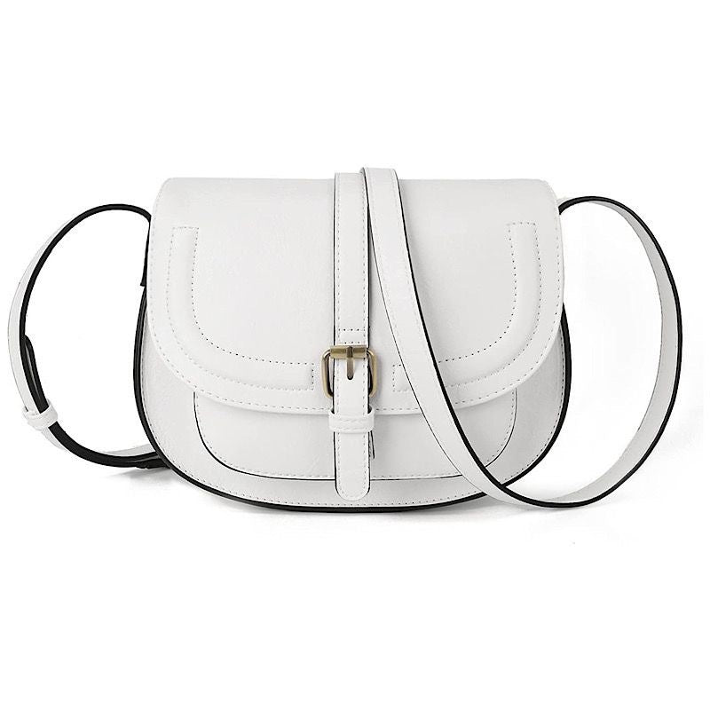 Flapped Magnetic Buckle Shoulder Bag