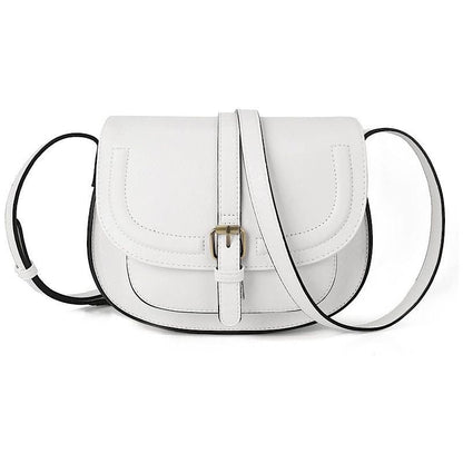 Flapped Magnetic Buckle Shoulder Bag