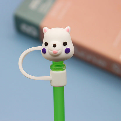 Cartoon Silicone Straw Cover(moq:3)